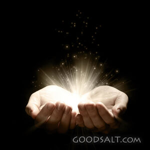 Two Hands With Lights
