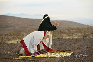 Two Men Kneeling to Pray