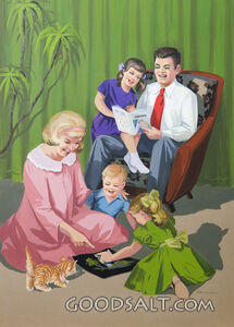 Vintage Family Relaxing Together