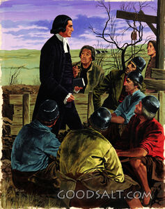 Wesley Preaching to Miners