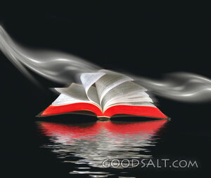 Wind Turning Pages of the Bible 