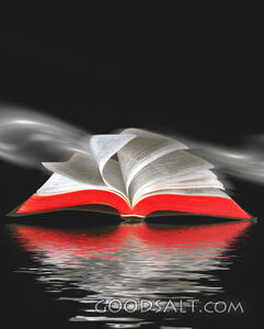 Wind Turning Pages of the Bible