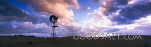 Windmill and Light Clouds