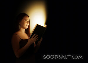 Woman Reading a Bible