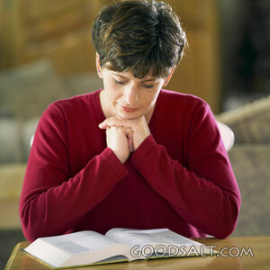 Woman Studies the Bible