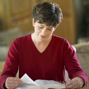 Woman Studies the Bible