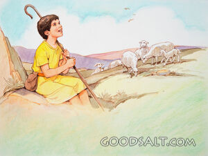 Young David the Shepherd
