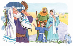 Young Jesus Go to Synagogue